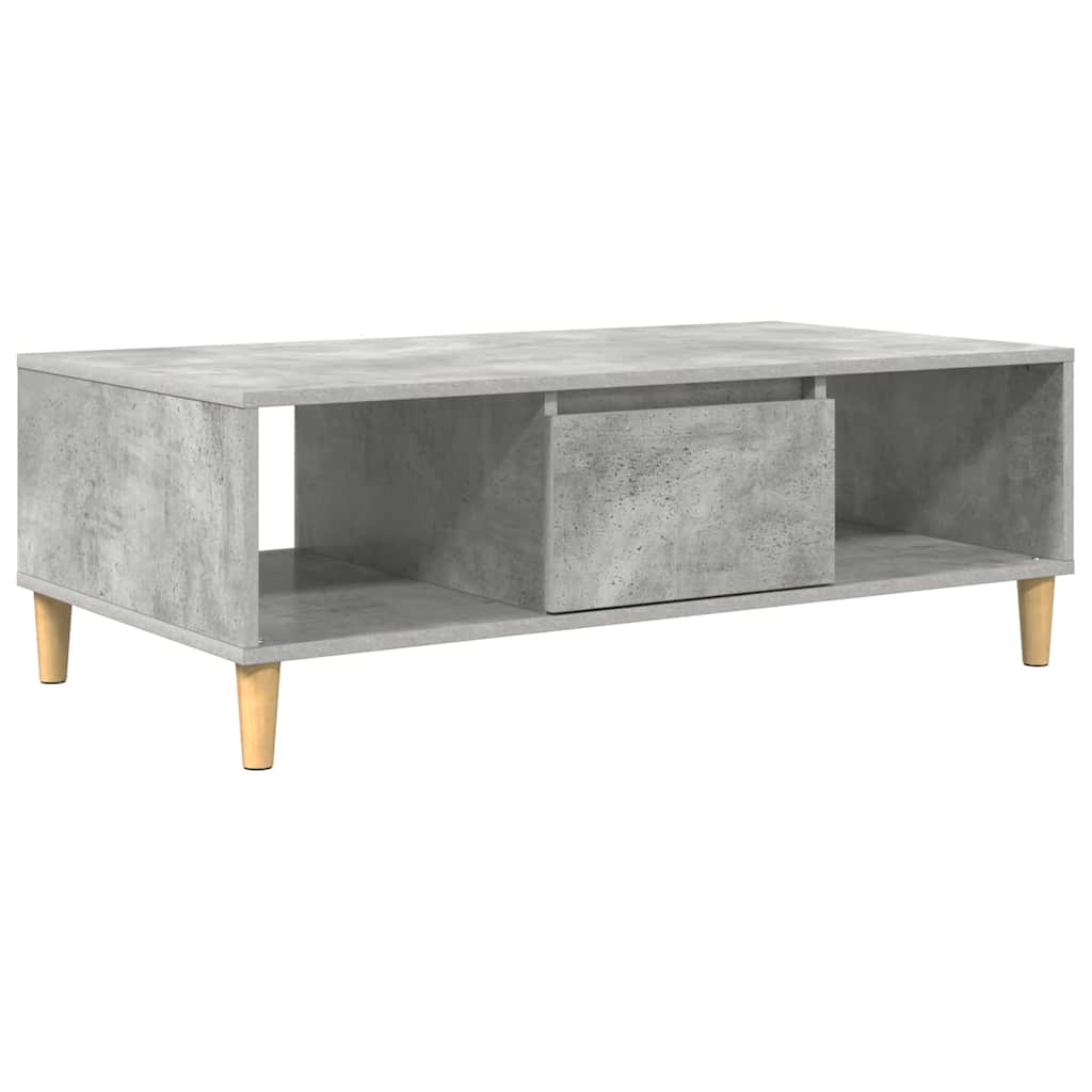 Sofabord Beton Grå 102 x 55 x 35 cm Konstrueret træ