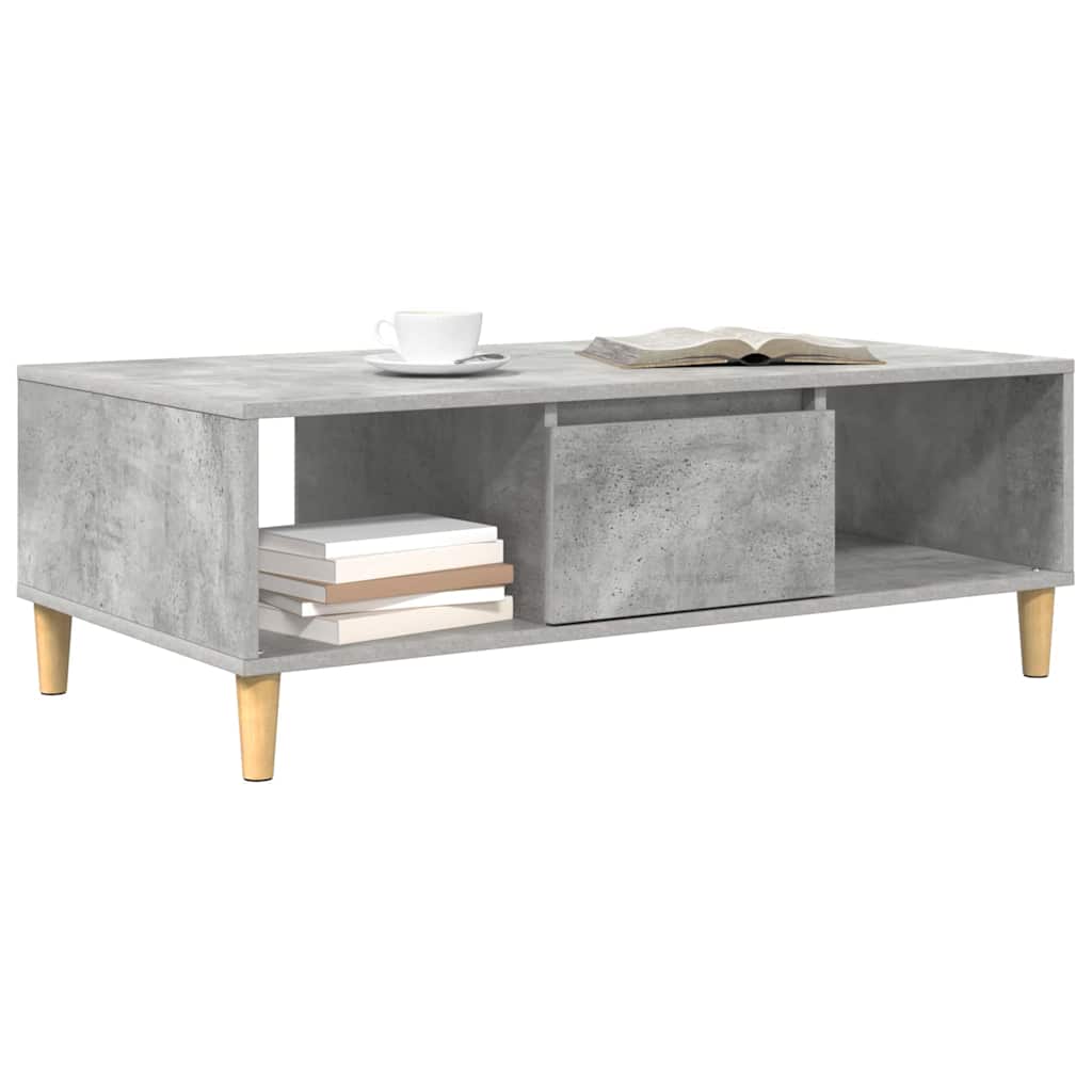 Sofabord Beton Grå 102 x 55 x 35 cm Konstrueret træ