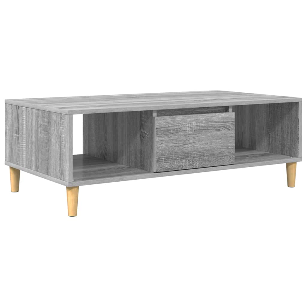 Sofabord Grå Sonoma 102 x 55 x 35 cm Konstrueret træ