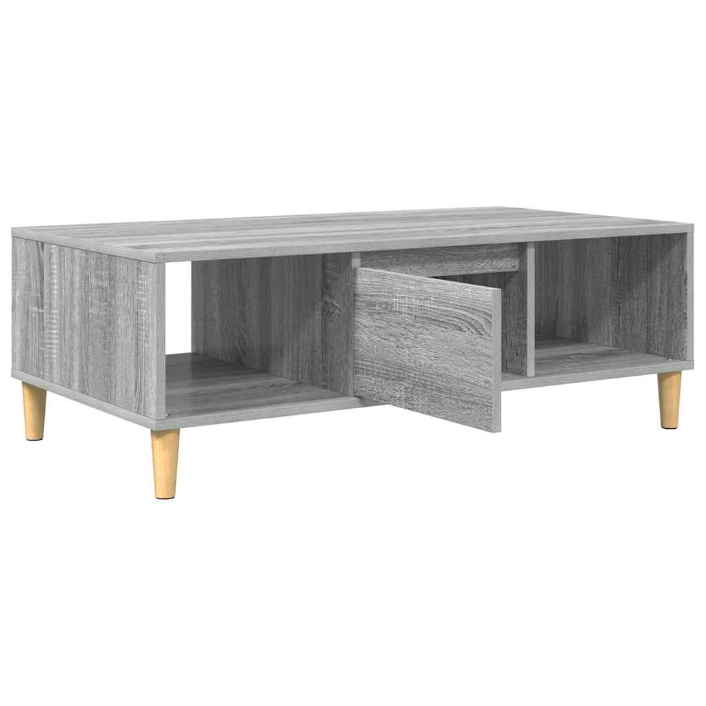 Sofabord Grå Sonoma 102 x 55 x 35 cm Konstrueret træ