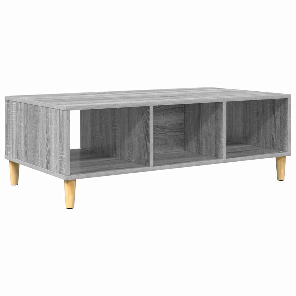 Sofabord Grå Sonoma 102 x 55 x 35 cm Konstrueret træ