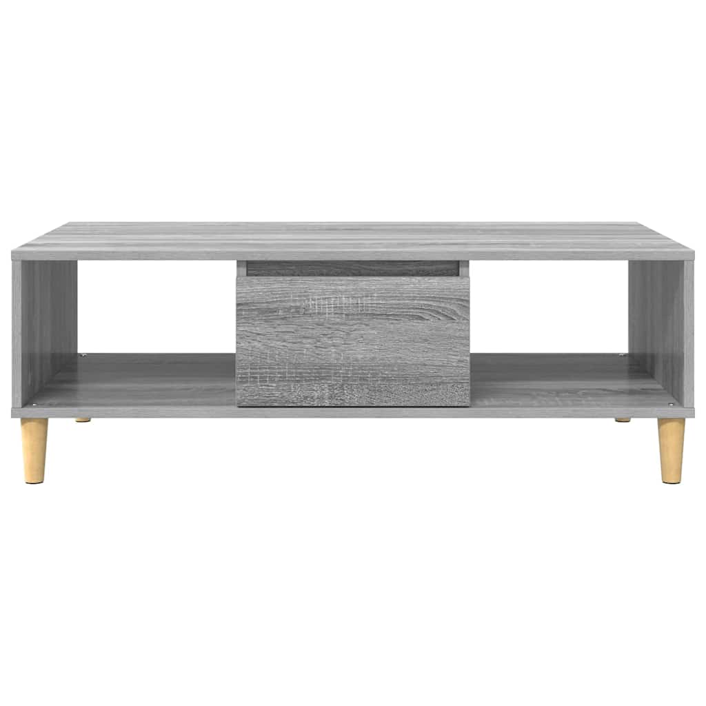 Sofabord Grå Sonoma 102 x 55 x 35 cm Konstrueret træ