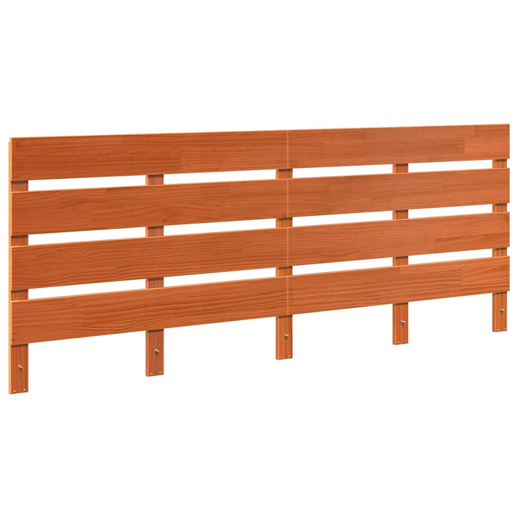 Hovedgærde Voks brun 200,5 x 3 x 80 cm Massiv fyrretræ
