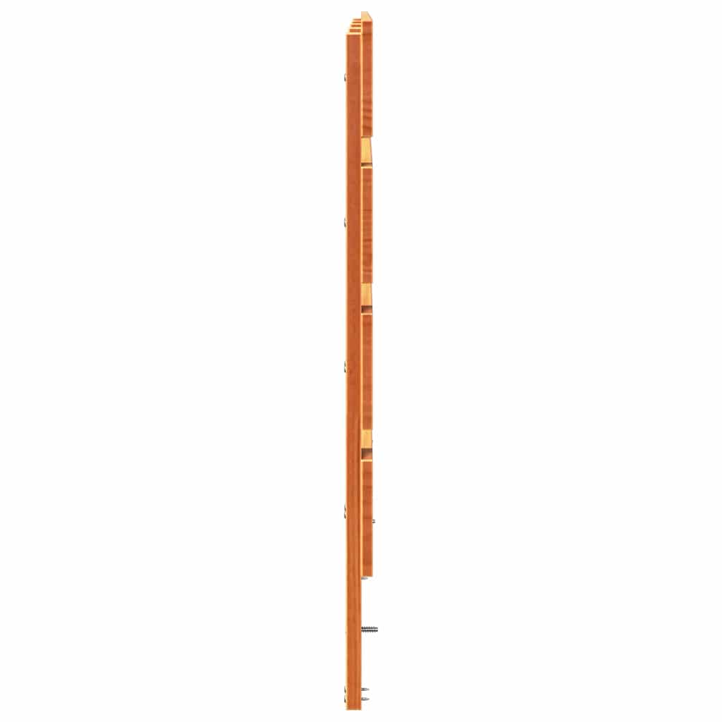 Hovedgærde Voks brun 200,5 x 3 x 80 cm Massiv fyrretræ