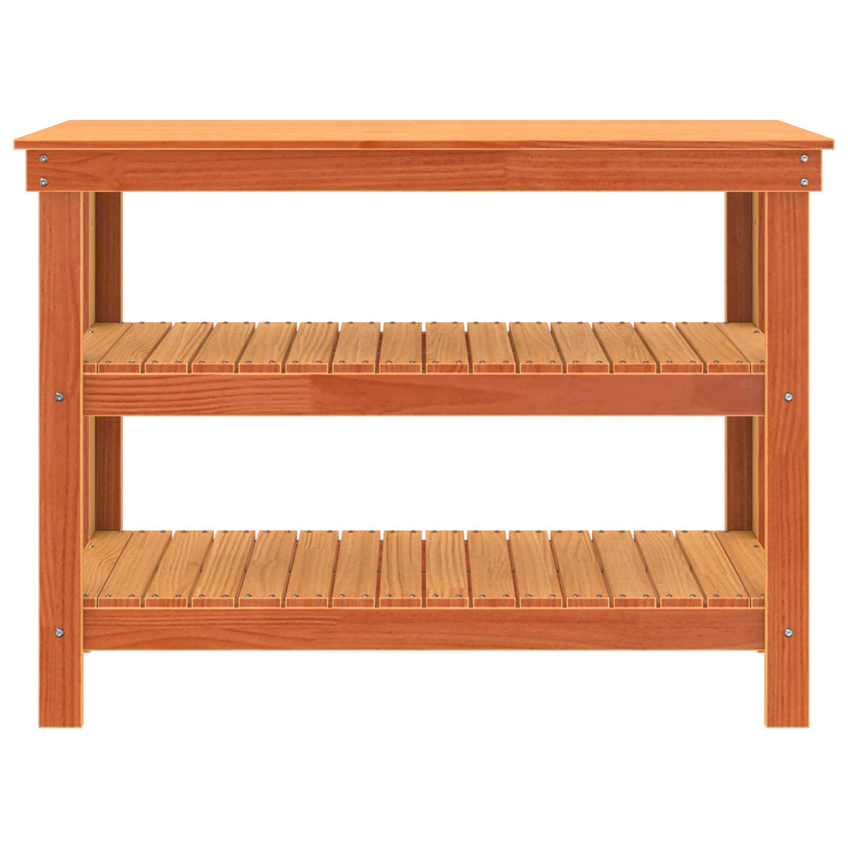 Arbejdsbænk med hylde 110,5 x 50 x 80 cm Massivt fyrretræ