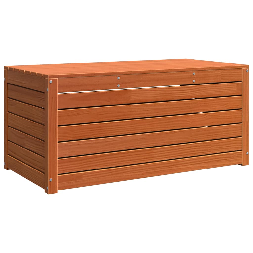 Opbevaringskasse Konstrueret træ 101 x 50,5 x 46,5 cm Voks brun