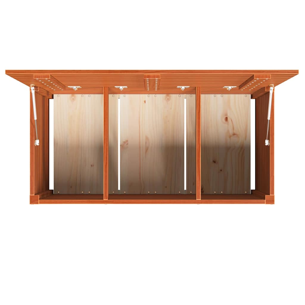 Opbevaringskasse Konstrueret træ 101 x 50,5 x 46,5 cm Voks brun