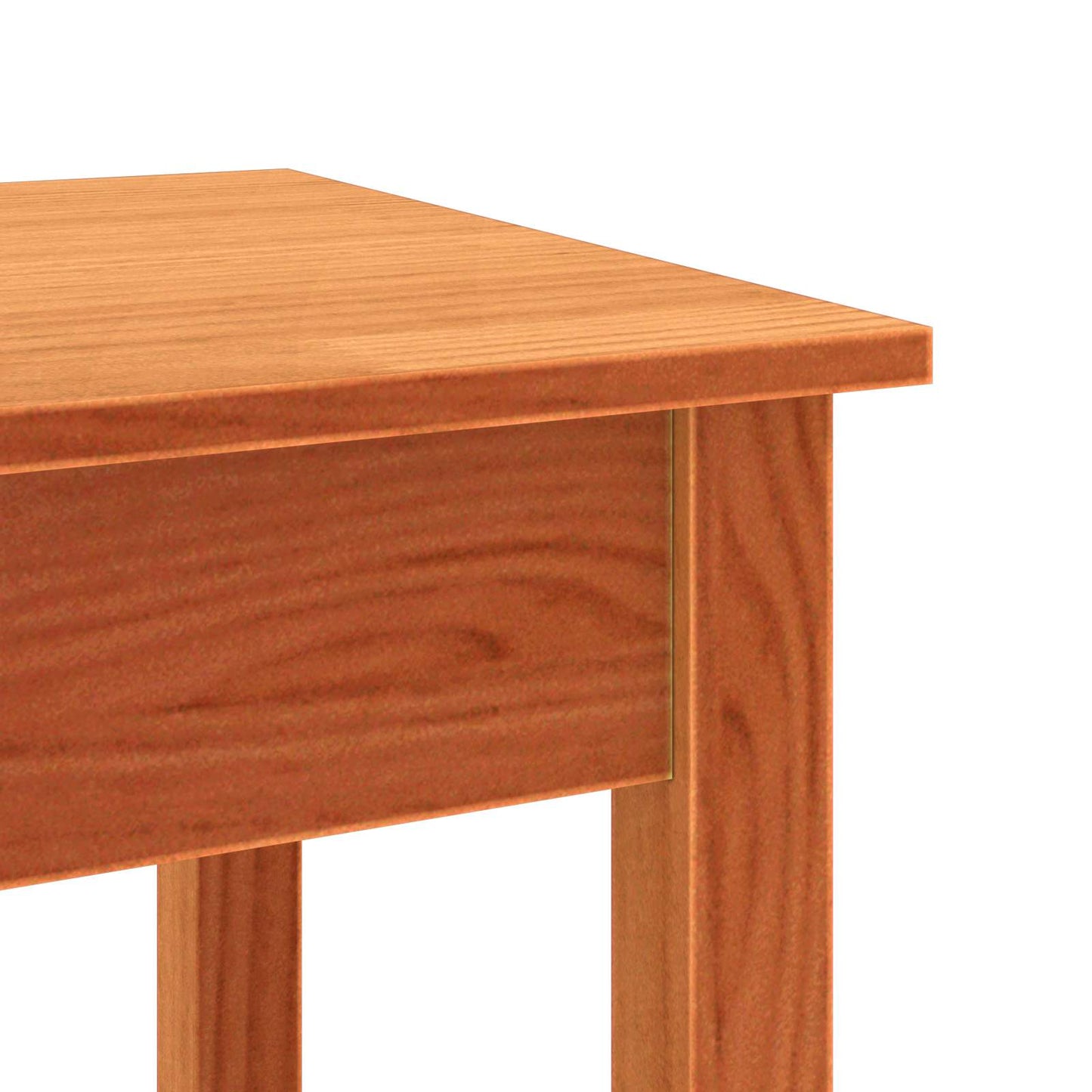 Konsolbord Voksbrun 110 x 40 x 75 cm Massivt fyrretræ