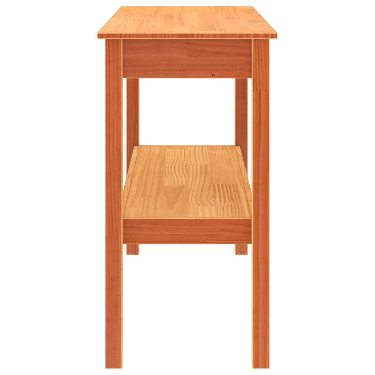 Konsolbord Voksbrun 110 x 40 x 75 cm Massivt fyrretræ