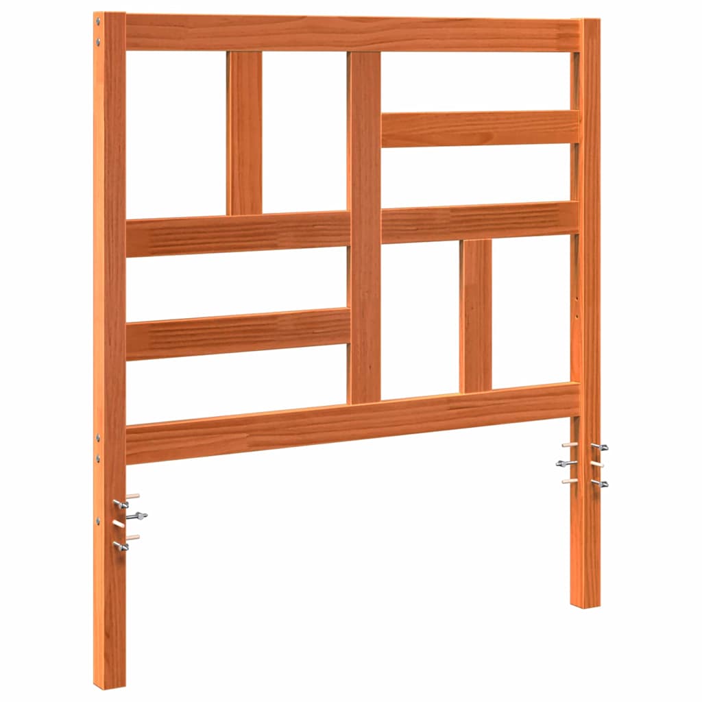 Senge Hovedgærde Voks brun 80,5 x 4 x 104 cm Massiv fyrretræ