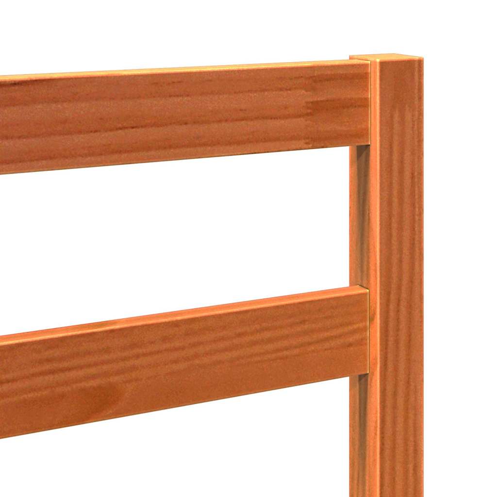 Senge Hovedgærde Voks brun 105,5 x 4 x 104 cm Massiv fyrretræ