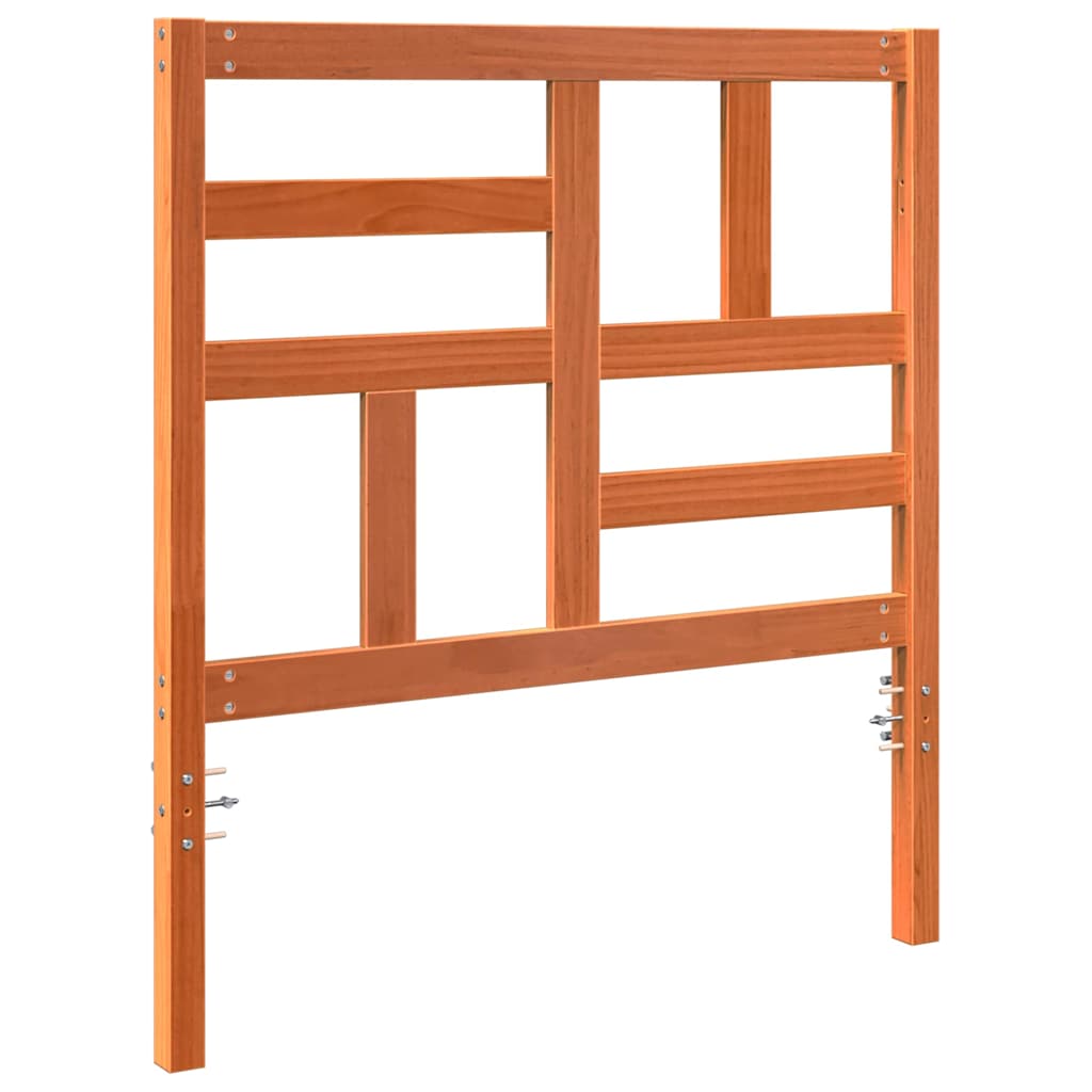 Senge Hovedgærde Voks brun 105,5 x 4 x 104 cm Massiv fyrretræ