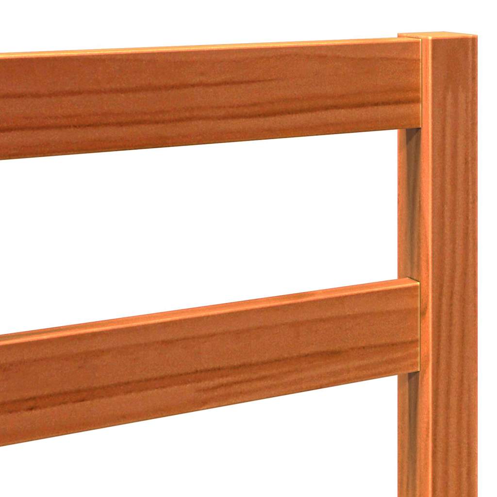 Senge Hovedgærde Voks brun 145,5 x 4 x 104 cm Massiv fyrretræ