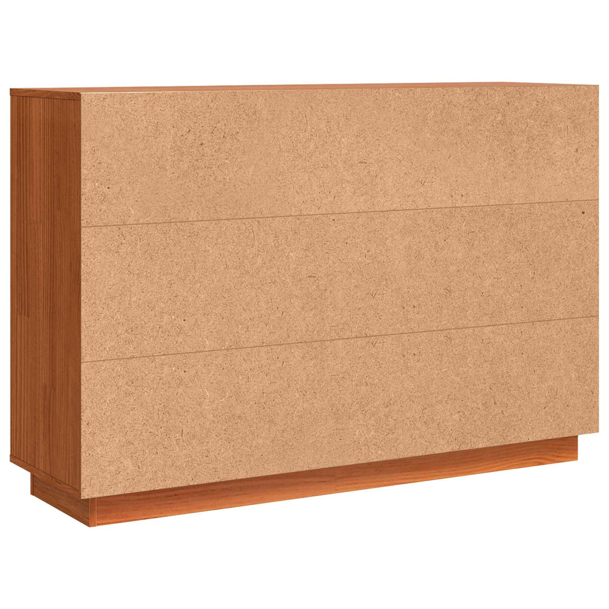Sideboard med skuffe Brun eg 111 x 34 x 75 cm Massiv fyrretræ