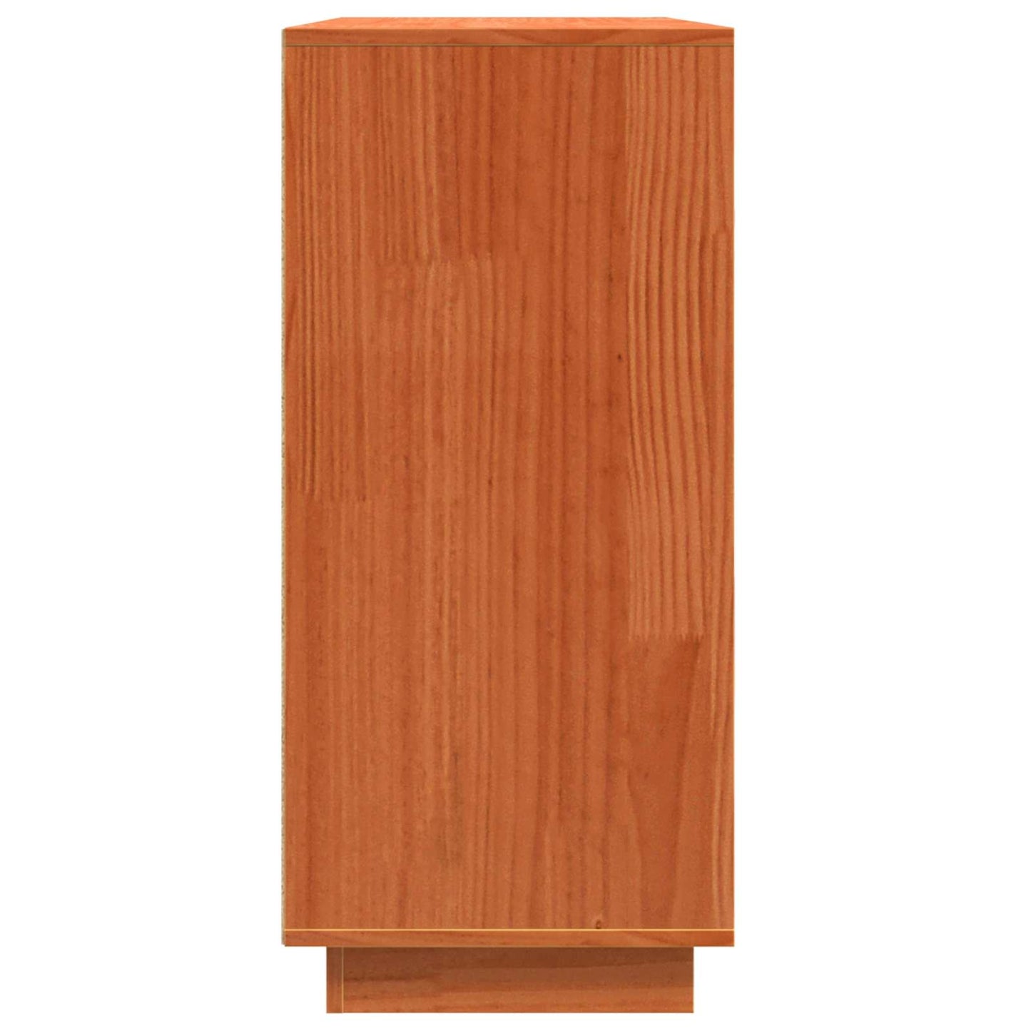 Sideboard med skuffe Brun eg 111 x 34 x 75 cm Massiv fyrretræ