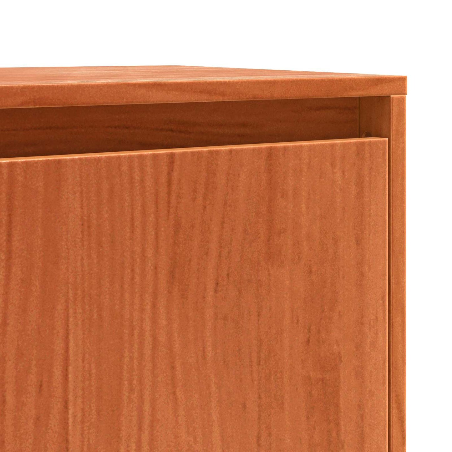 Sideboard Brun eg 111 x 34 x 60 cm Massiv fyrretræ