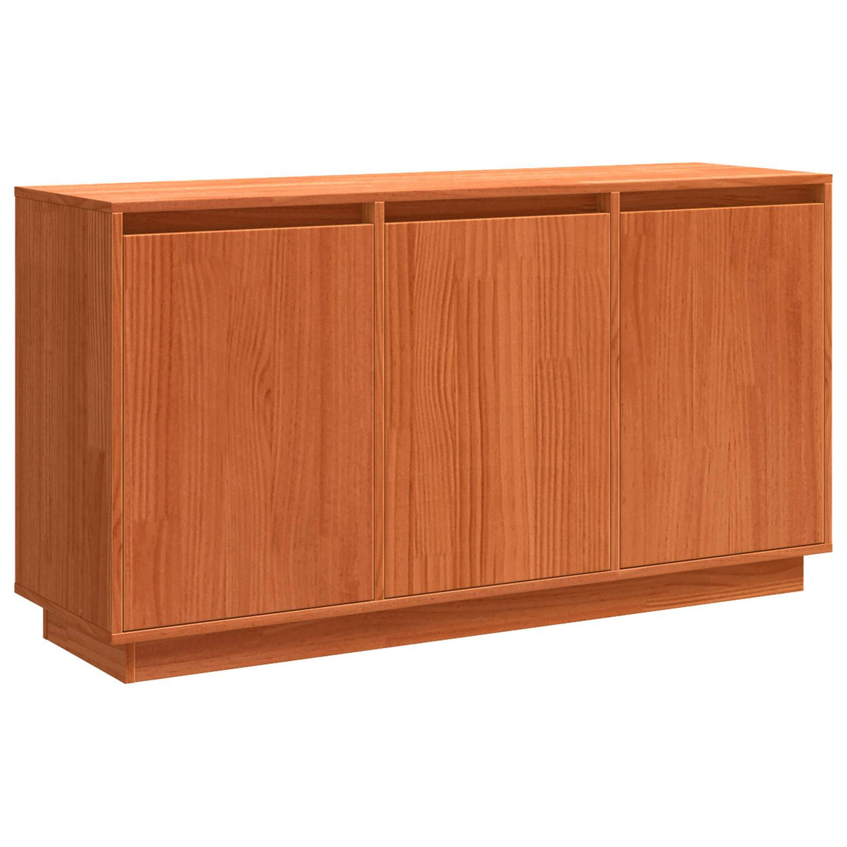 Sideboard Brun eg 111 x 34 x 60 cm Massiv fyrretræ