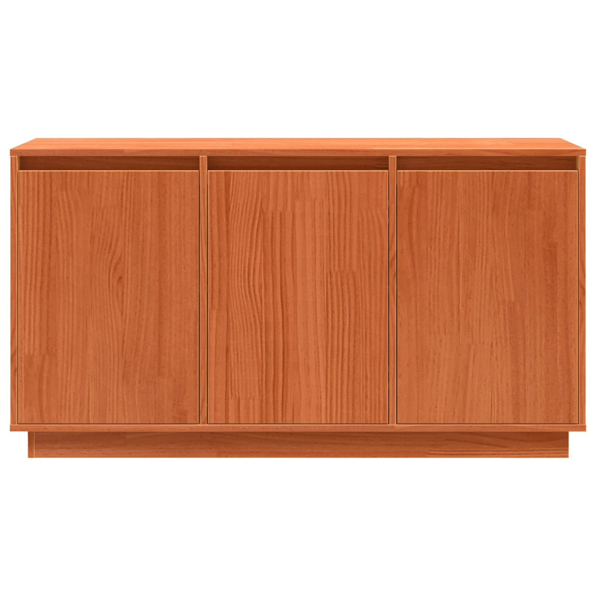 Sideboard Brun eg 111 x 34 x 60 cm Massiv fyrretræ
