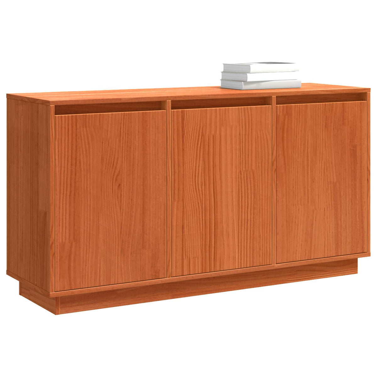 Sideboard Brun eg 111 x 34 x 60 cm Massiv fyrretræ
