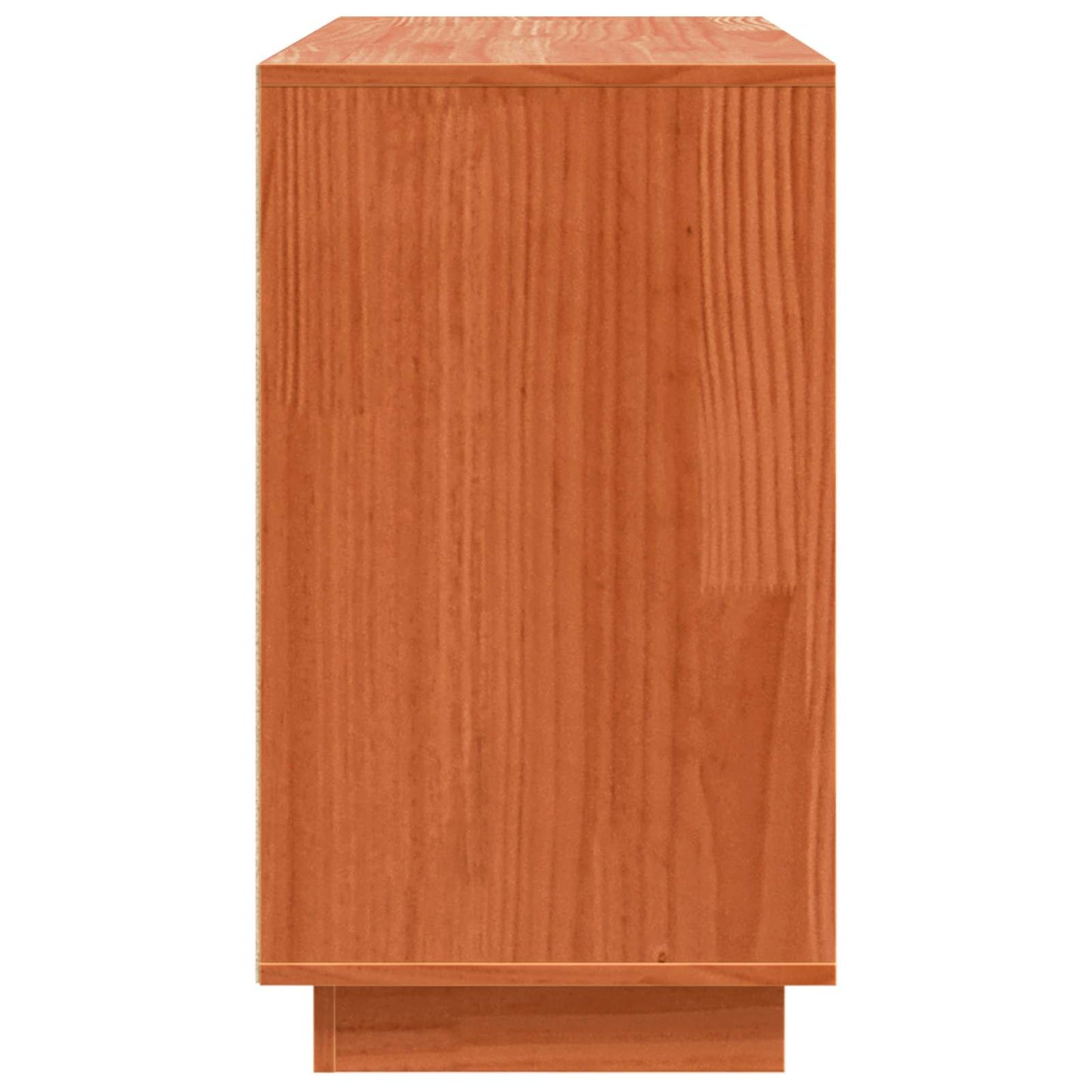 Sideboard Brun eg 111 x 34 x 60 cm Massiv fyrretræ
