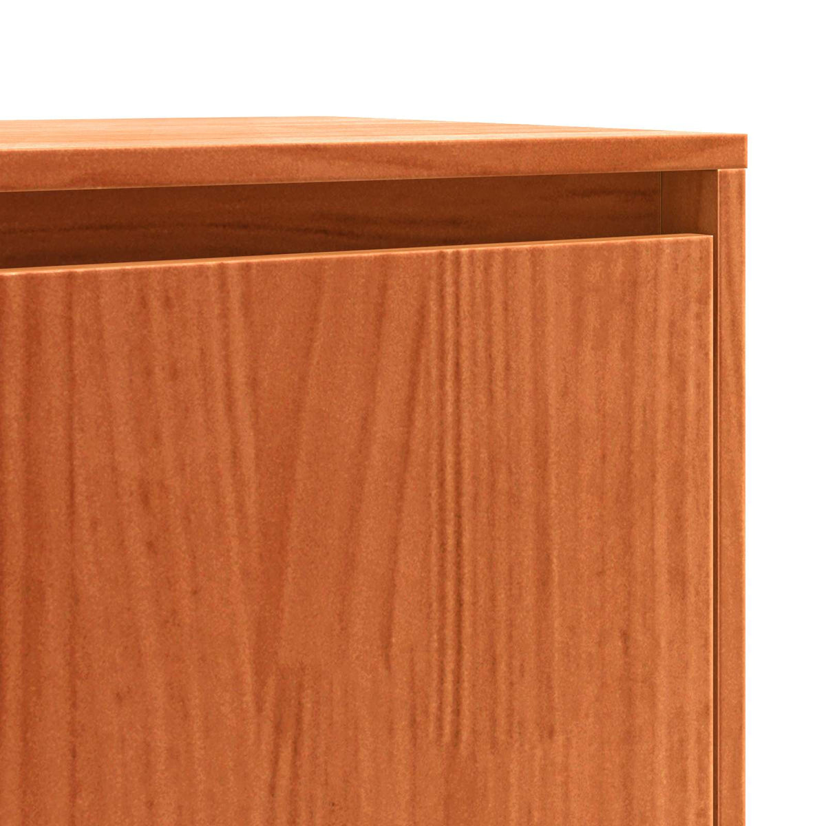 Sideboard med skuffe Voks brun 110 x 34 x 75 cm Massiv fyrretræ