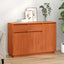 Sideboard med skuffe Voks brun 110 x 34 x 75 cm Massiv fyrretræ