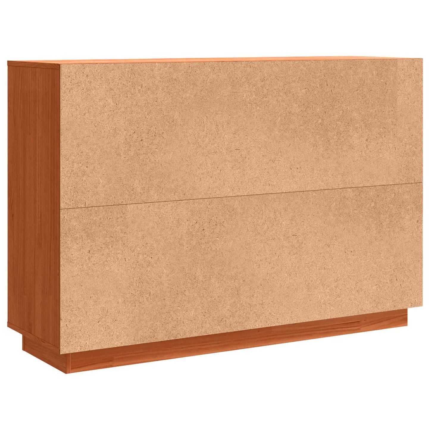 Sideboard med skuffe Voks brun 110 x 34 x 75 cm Massiv fyrretræ