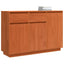 Sideboard med skuffe Voks brun 110 x 34 x 75 cm Massiv fyrretræ