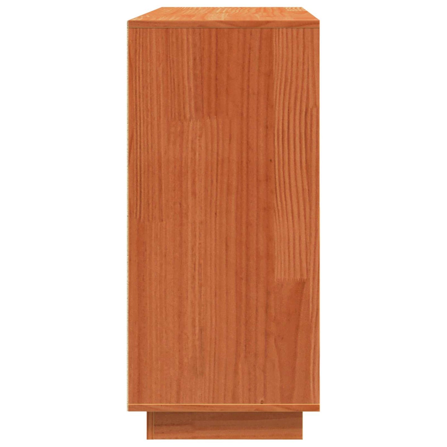 Sideboard med skuffe Voks brun 110 x 34 x 75 cm Massiv fyrretræ