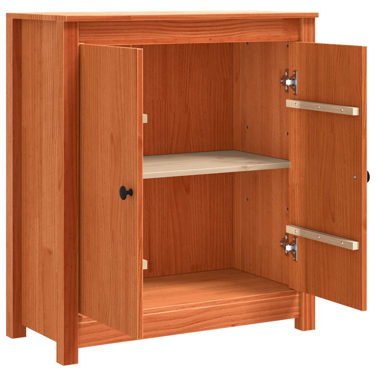Sideboard Voks brun 70 x 35 x 80 cm Massiv fyrretræ
