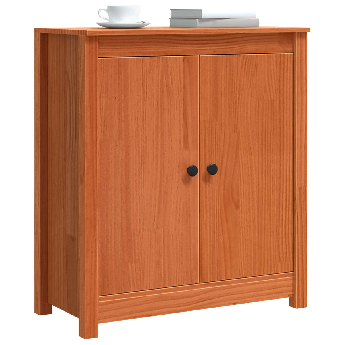 Sideboard Voks brun 70 x 35 x 80 cm Massiv fyrretræ