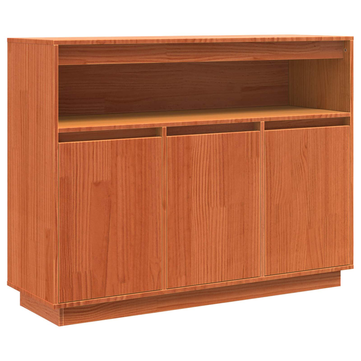 Sideboard Voks brun 104,5 x 34 x 80 cm Massiv fyrretræ