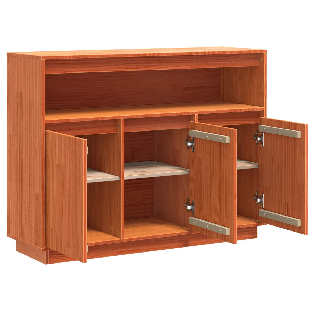 Sideboard Voks brun 104,5 x 34 x 80 cm Massiv fyrretræ