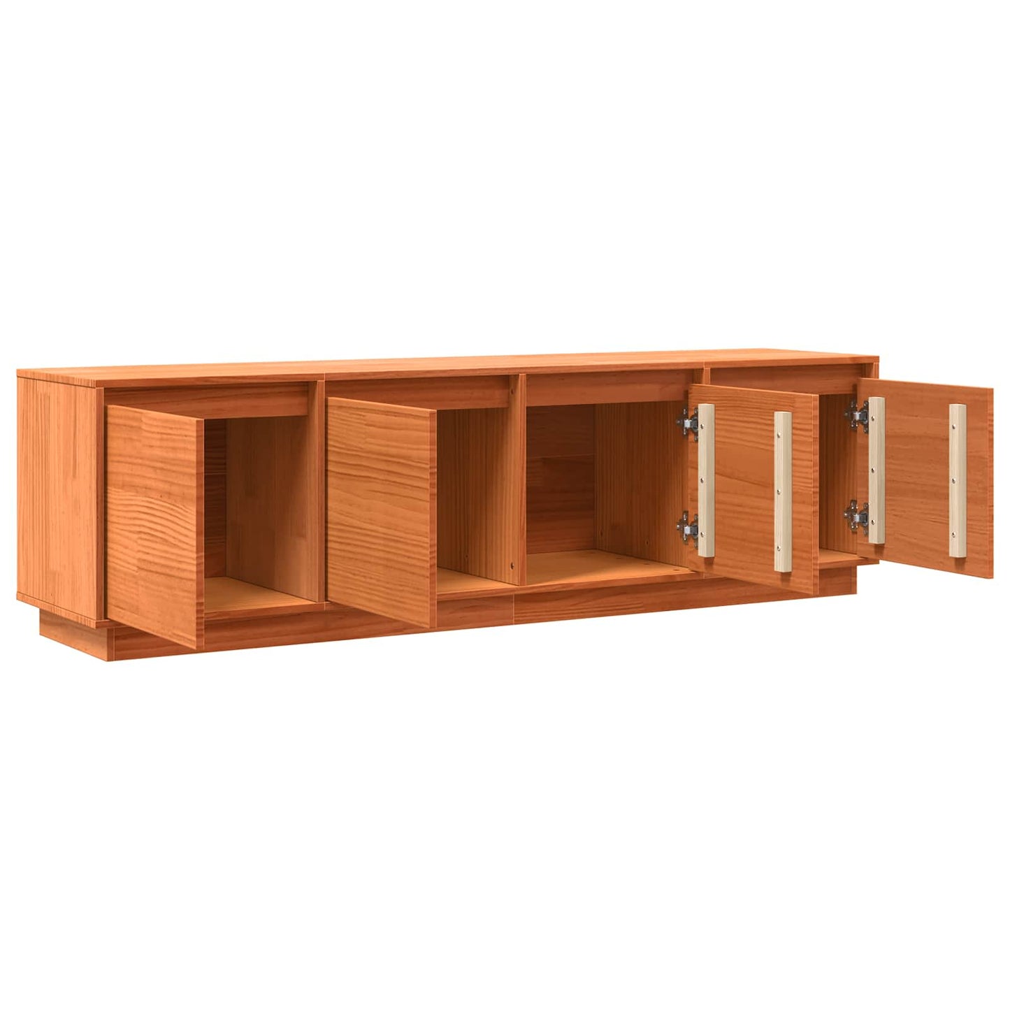 TV-skab 156 x 37 x 45 cm Brun Konstrueret træ