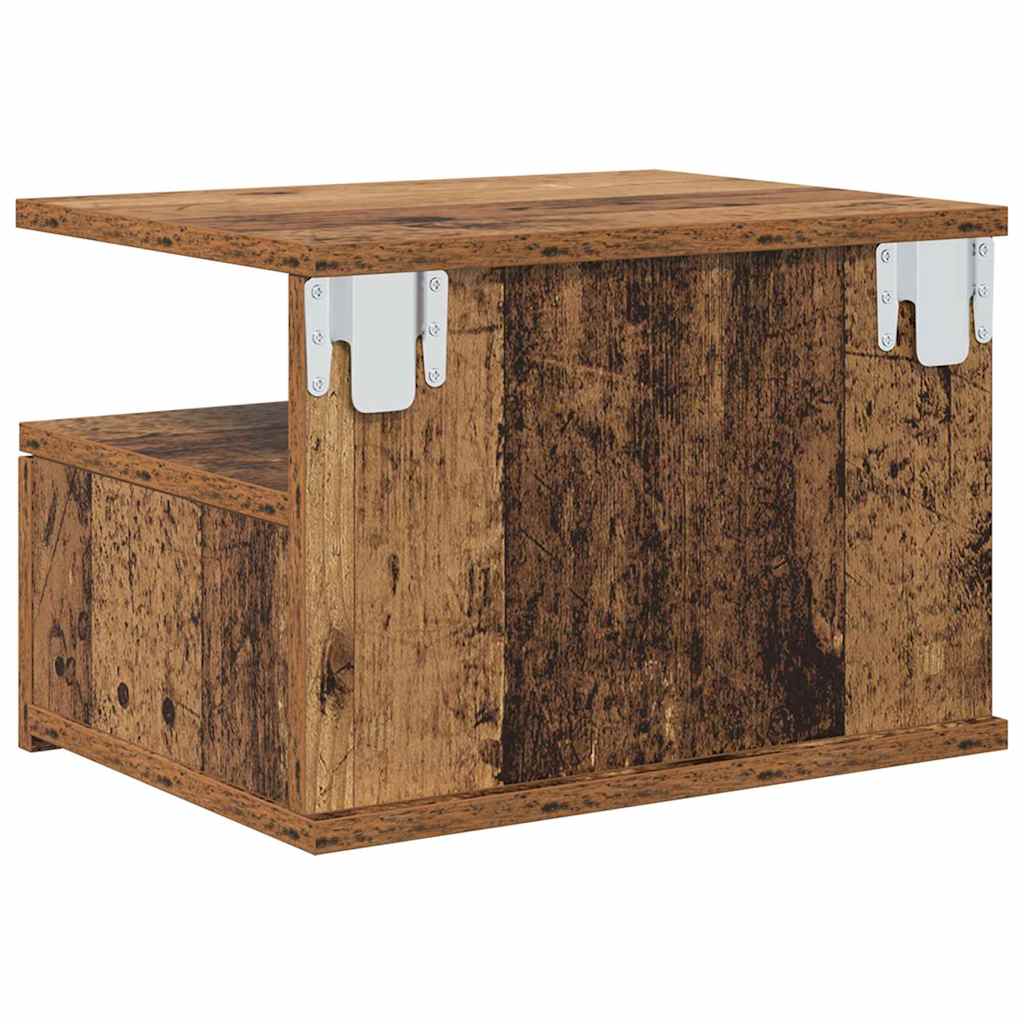 Flydende Natbord Gammelt træ 40 x 31 x 28 cm Konstrueret træ