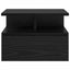 Flydende Natbord Sort eg 40 x 31 x 28 cm Konstrueret træ