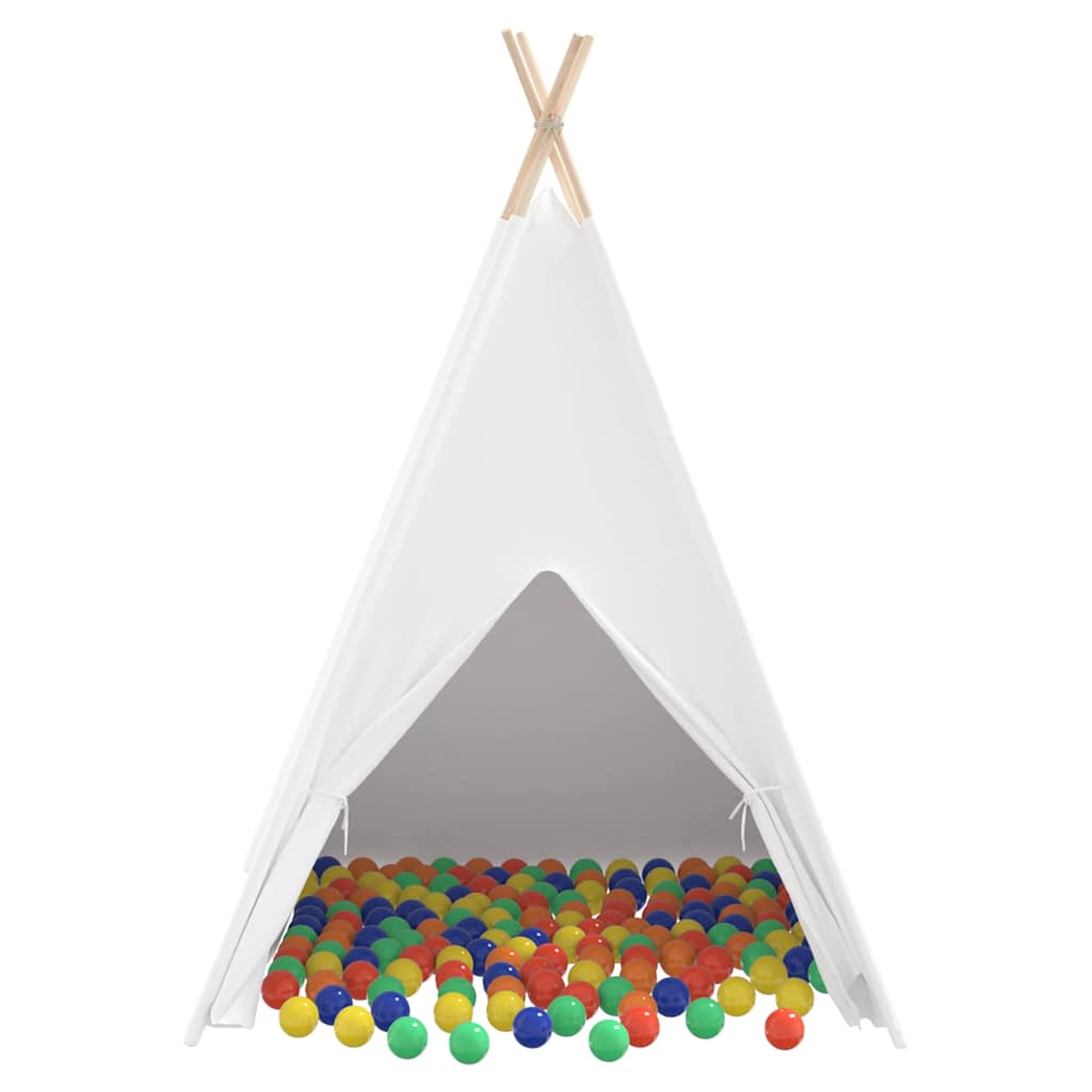Teepee Telt Hvid 120 x 120 x 150 cm Stof og Plast