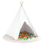 Teepee Telt Hvid 120 x 120 x 150 cm Stof og Plast