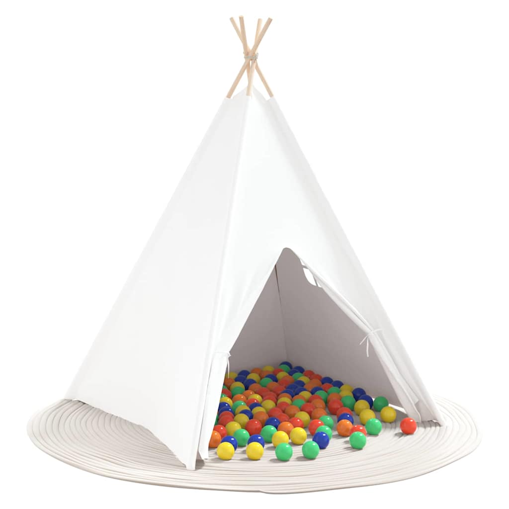 Teepee Telt Hvid 120 x 120 x 150 cm Stof og Plast