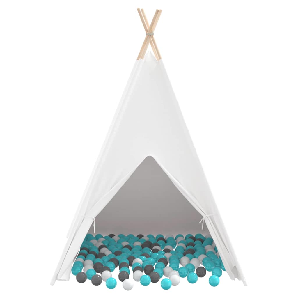 Teepee Telt Hvid 120 x 120 x 150 cm Stof og Plast