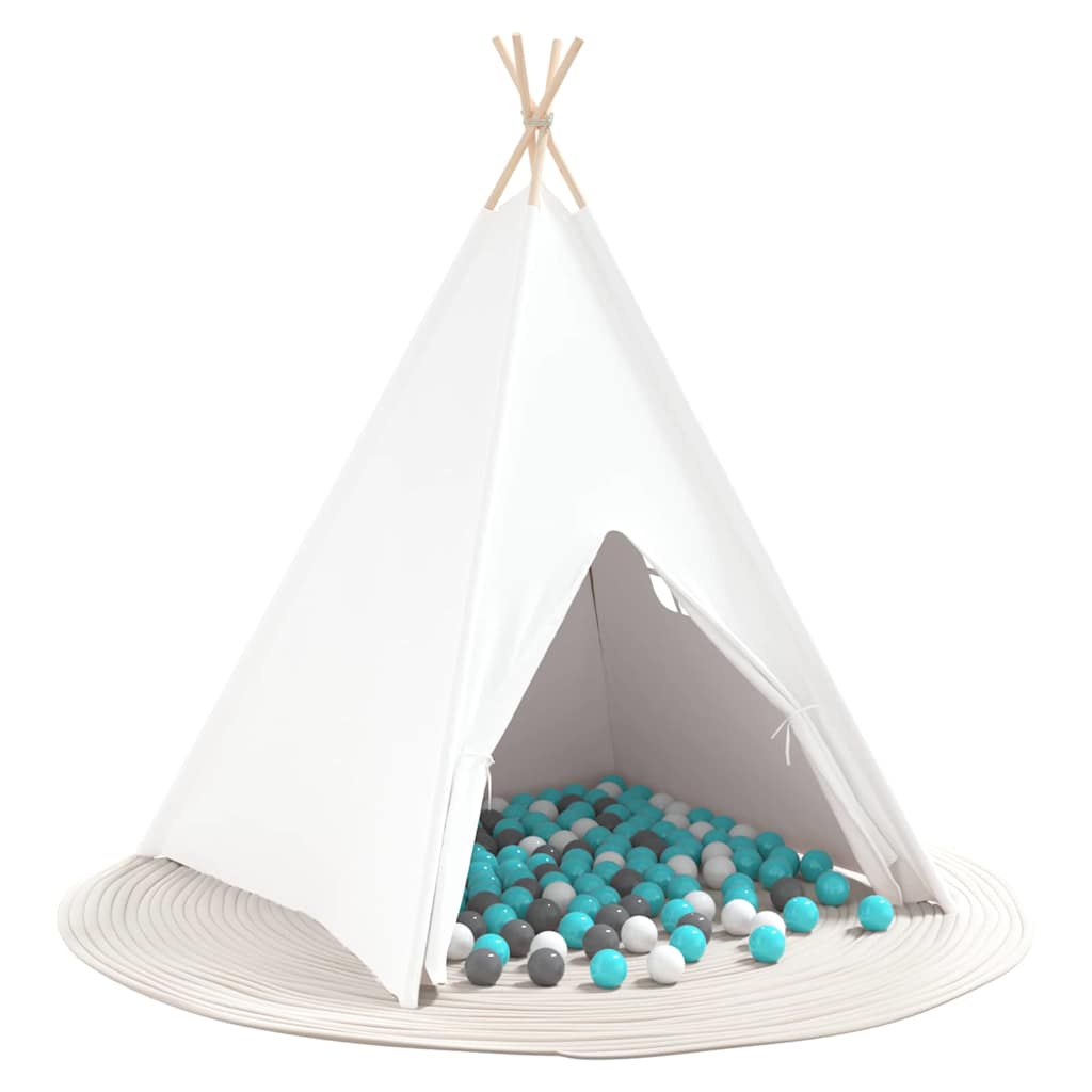 Teepee Telt Hvid 120 x 120 x 150 cm Stof og Plast