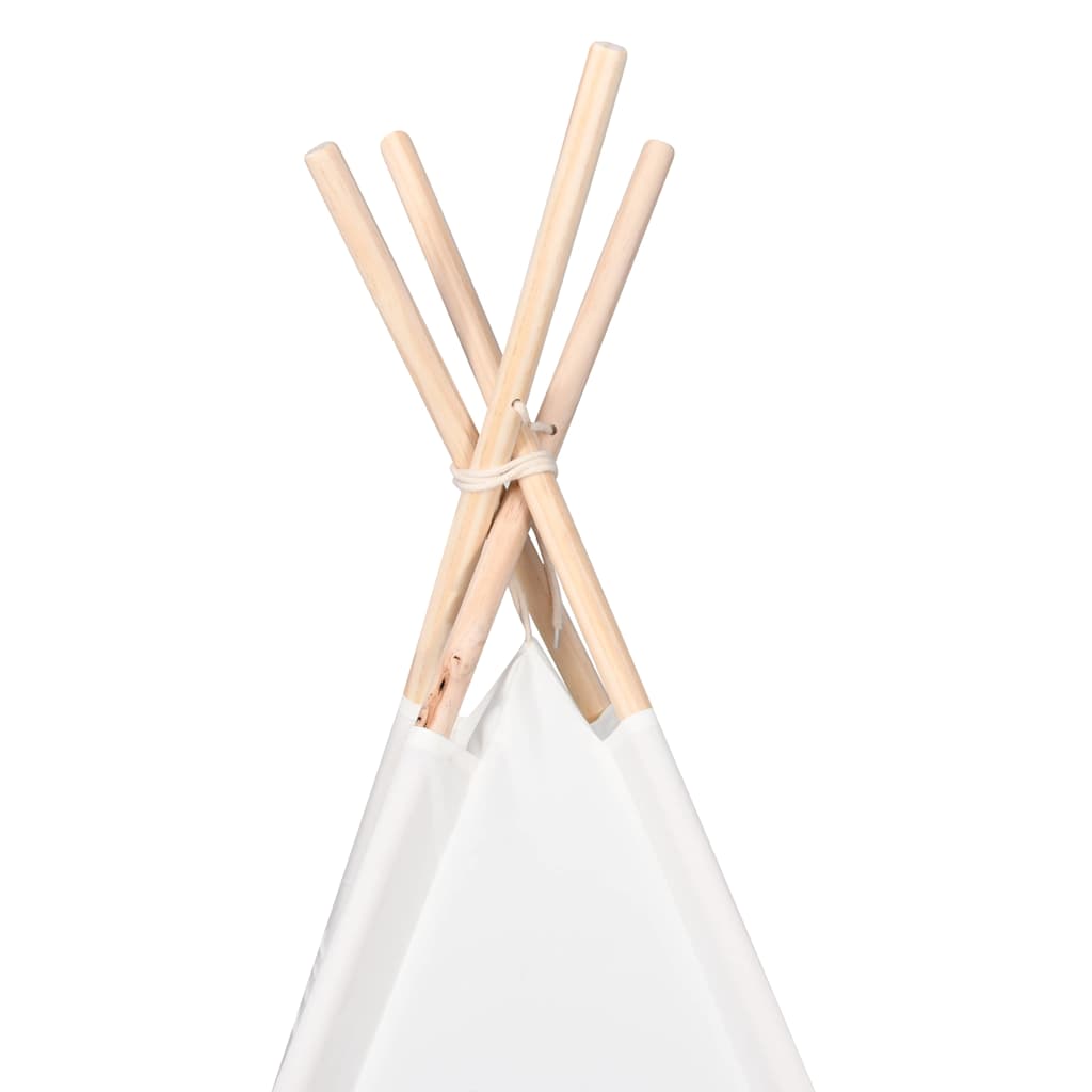 Teepee Telt Hvid 120 x 120 x 150 cm Stof og Plast