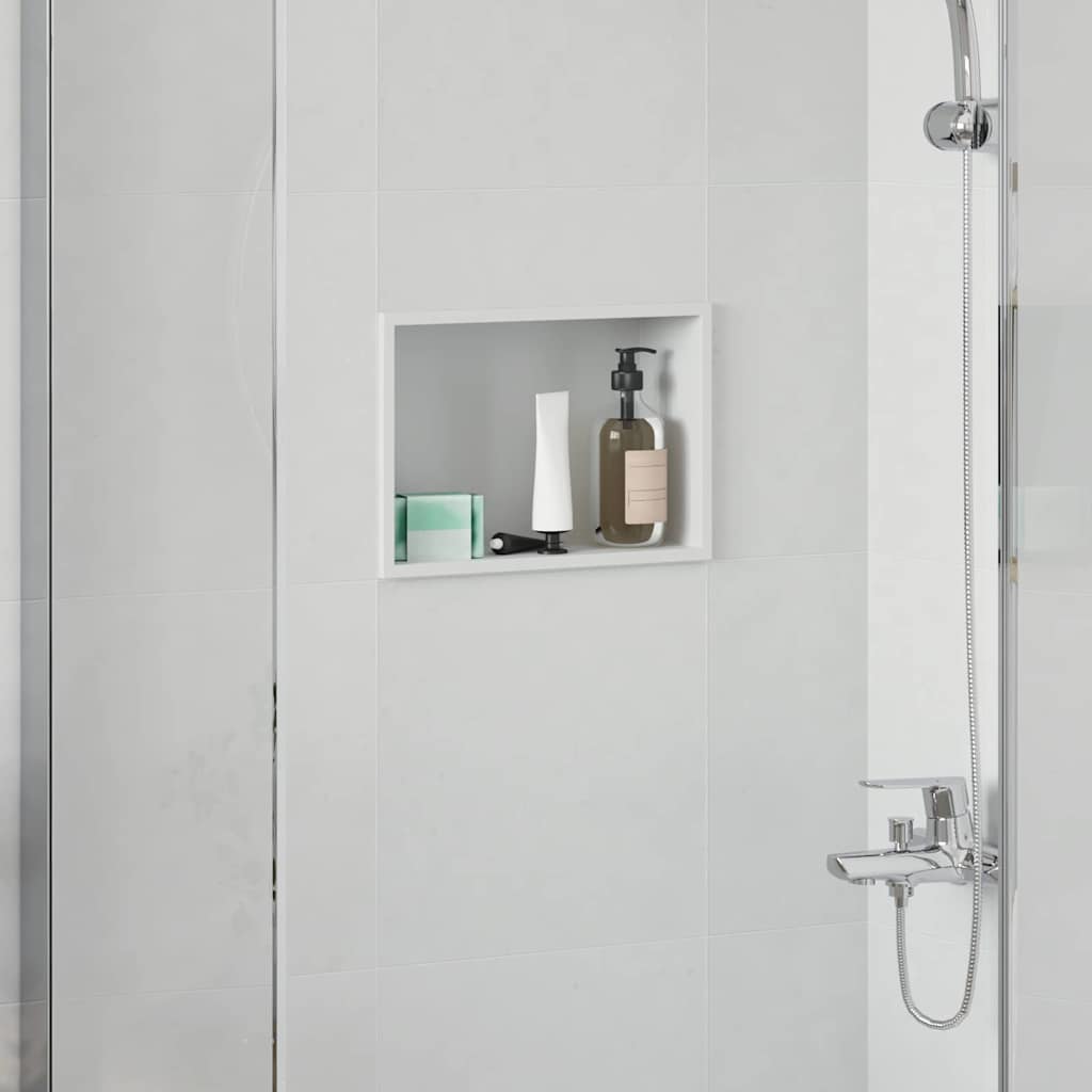 Bruse Niche Hvid 30 x 20 x 9,5 cm Rustfrit stål