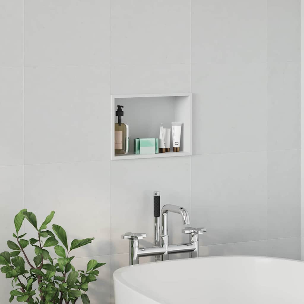 Bruse Niche Hvid 30 x 20 x 9,5 cm Rustfrit stål