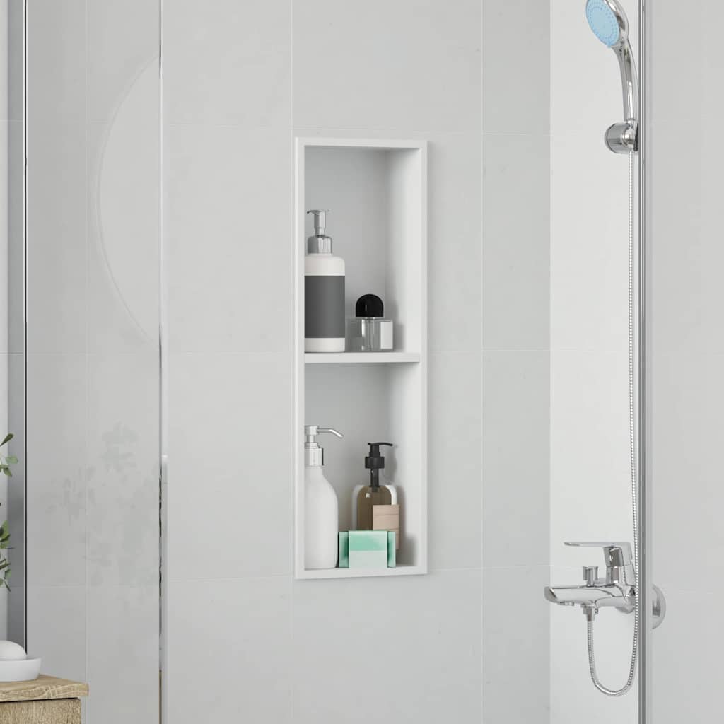 Bruse Niche Hvid 60 x 20 x 9,5 cm Rustfrit stål