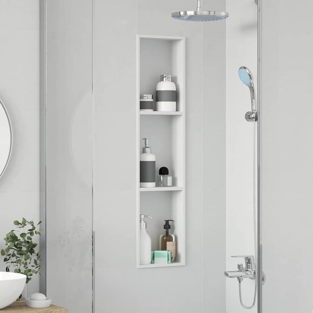 Bruse Niche Hvid 90 x 20 x 9,5 cm Rustfrit stål