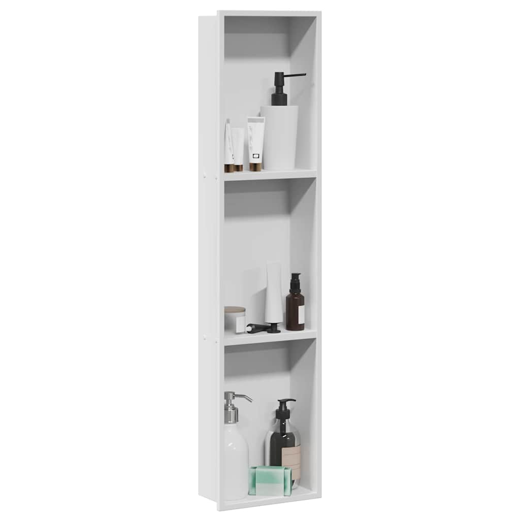 Bruse Niche Hvid 90 x 20 x 9,5 cm Rustfrit stål