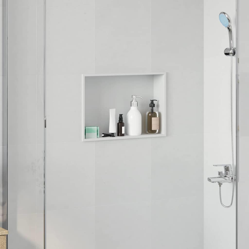 Bruse Niche Hvid 45 x 30 x 9,5 cm Rustfrit stål