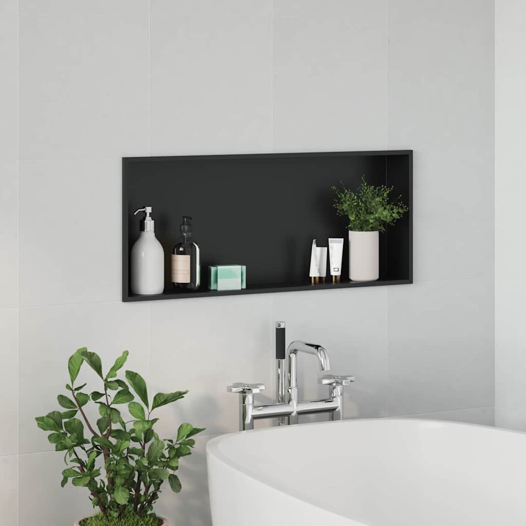 Bruse Niche Sort 75 x 30 x 9,5 cm Rustfrit stål