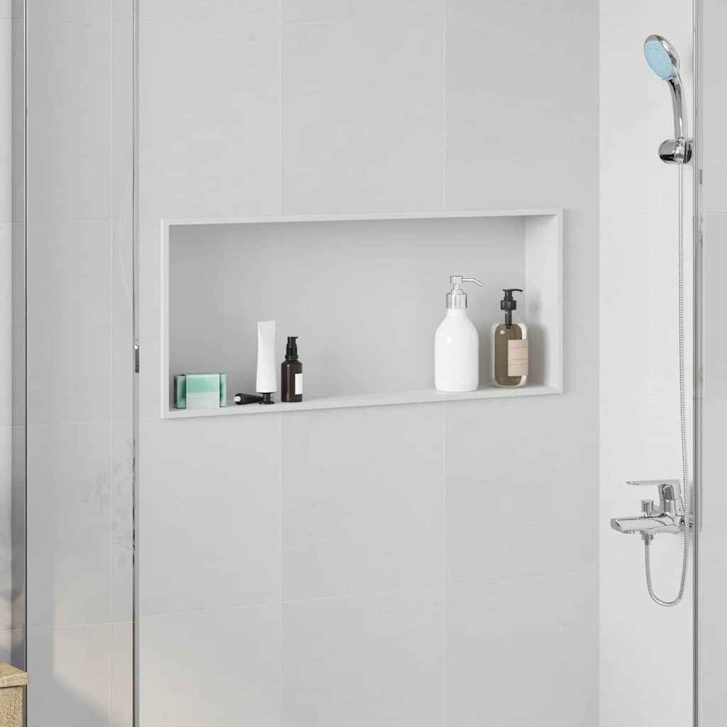 Bruse Niche Hvid 75 x 30 x 9,5 cm Rustfrit stål